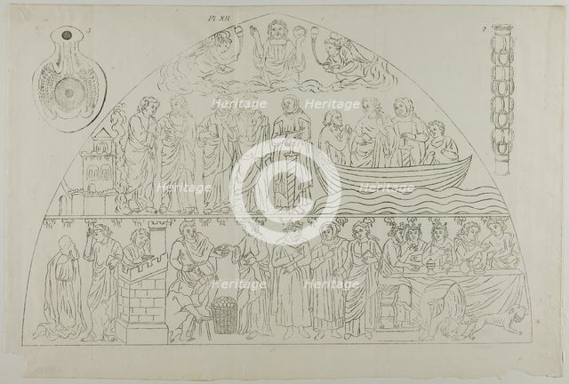Three Images from Millin's Atlas, plate XII, 1807–08. Creator: Aubin-Louis Millin.