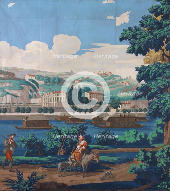 Three Joined Panels: The Views of Lyon, France, First edition, 1821. Creator: Unknown.