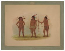 Three Omagua Men, 1854/1869. Creator: George Catlin