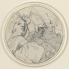 Three Oriental Heads, 1770/1775. Creator: John Hamilton Mortimer