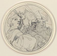 Three Oriental Heads, 1770/1775. Creator: John Hamilton Mortimer