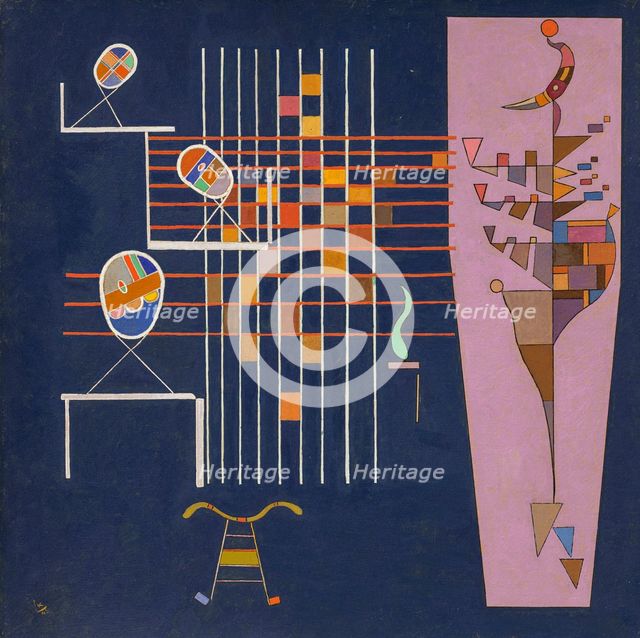 Three Ovals, 1942. Creator: Kandinsky, Wassily Vasilyevich (1866-1944).