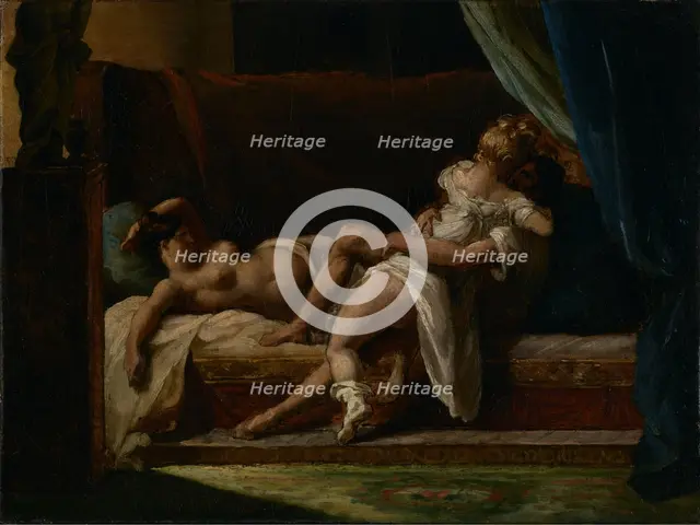 Three Lovers, about 1817-1820. Creator: Theodore Gericault.
