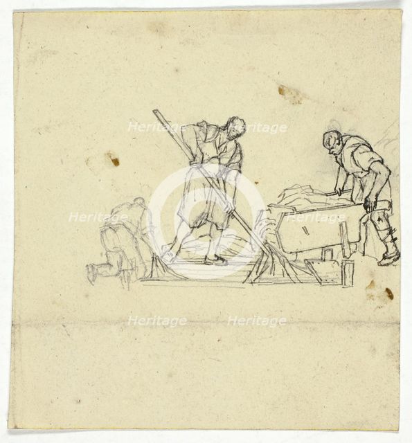 Three Laborers, n.d. Creator: William Henry Pyne.