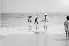 Three little maids agoing to sea, between 1900 and 1905. Creator: Unknown