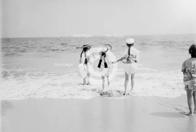 Three little maids agoing to sea, between 1900 and 1905. Creator: Unknown.