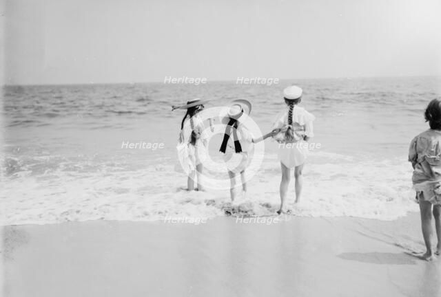 Three little maids agoing to sea, between 1900 and 1905. Creator: Unknown.
