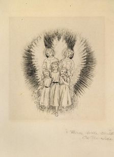 Three little Children on the wide wide Earth, late 19th century. Artist: Arthur Hughes