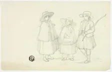 Three Little Girls, n.d. Creator: Elizabeth Murray