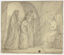 Three Maries at the Tomb, 1841. Creator: Arthur Georg von Ramberg