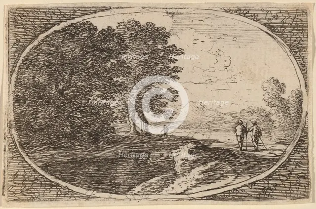 Three Men Carrying Staffs. Creator: Herman van Swanevelt.