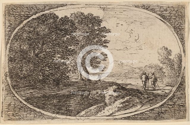 Three Men Carrying Staffs. Creator: Herman van Swanevelt.