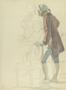 Three Men in Rococo Attire, 1915. Creator: Eero Jarnefelt