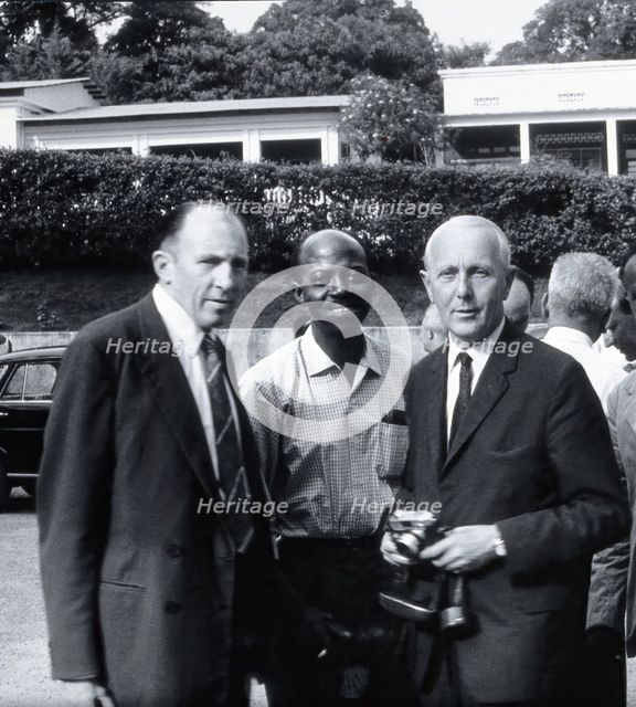 Three men including MA Wolfe, c1960s. Creator: Leonard Jan Bruce-Chwatt.