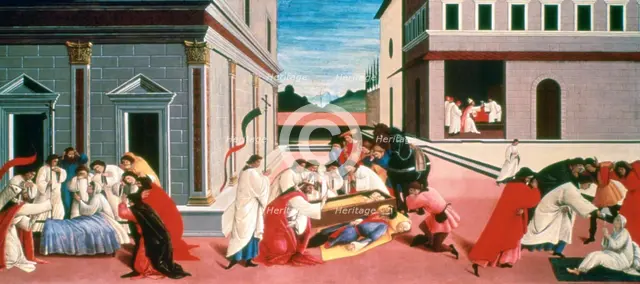 Three Miracles of St Zenobius', 1500-1505. Artist: Sandro Botticelli