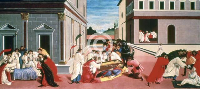 Three Miracles of St Zenobius', 1500-1505. Artist: Sandro Botticelli