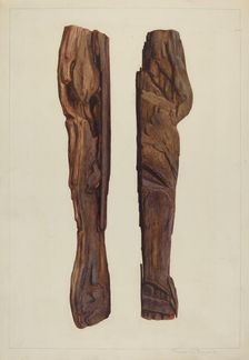 Three Notch Survey Mark, c. 1938. Creator: Manuel G. Runyan