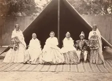 Three Nepalese Wives, about 1870s. Creator: Bourne & Shepherd