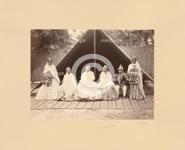 Three Nepalese Wives, about 1870s. Creator: Bourne & Shepherd.