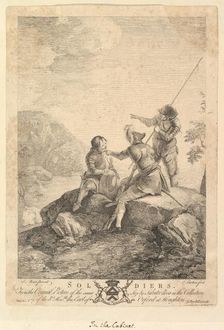 Three Soldiers, 1766-67. Creator: Richard Earlom