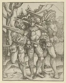 Three Soldiers with Muskets, ca. 1511-15. Creator: Hans Schäufelein the Elder
