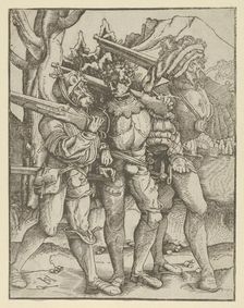 Three Soldiers with Muskets, ca. 1511-15. Creator: Hans Schäufelein the Elder