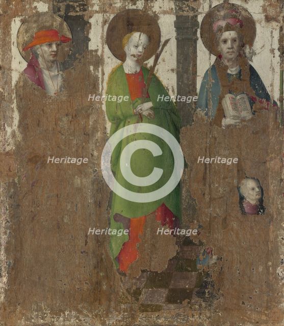 Three Saints, c. 1450. Artist: Lochner, Stephan (ca 1400/10-1451)