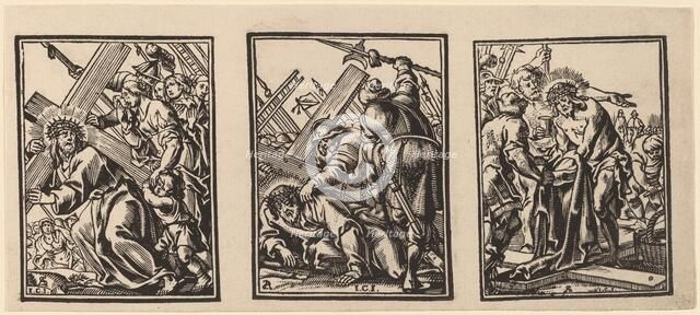 Three Scenes on the Road to Calvary, c. 1649. Creator: Christoffel Jegher.