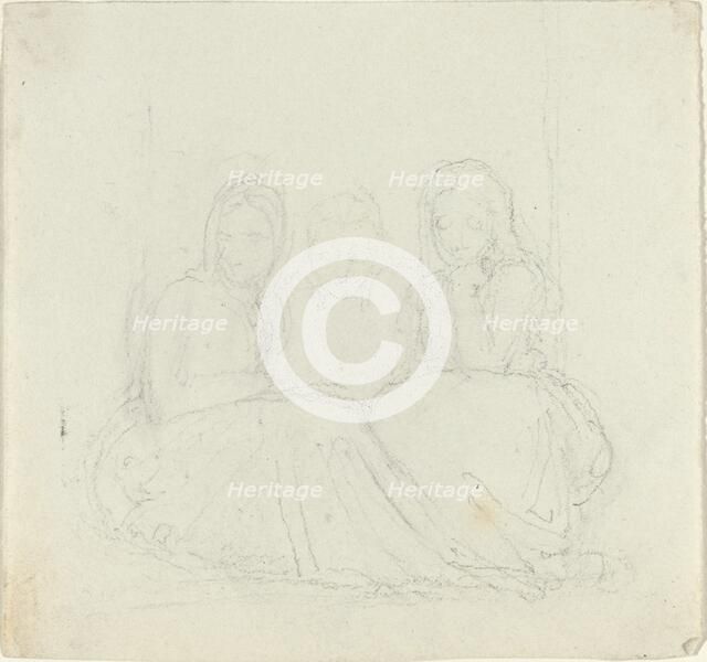 Three Seated Female Figures. Creator: John Flaxman.