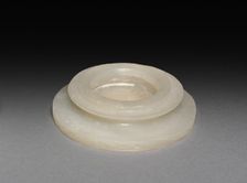 Three-Sectional Altar Group: Small Bowl with Carved Dragon (upper section of base), Qing Dynasty. Creator: Unknown
