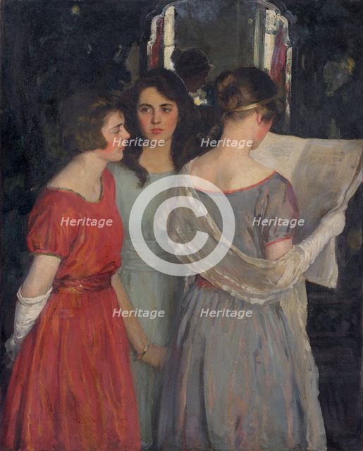 Three Sisters, 1922. Creator: George Harcourt.
