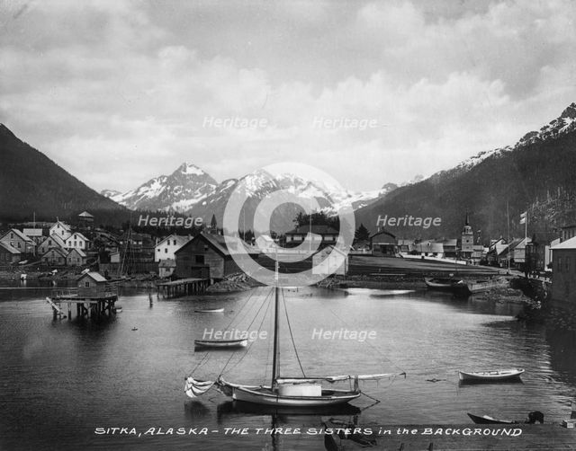 Three Sisters Mts. (background), between c1900 and c1930. Creator: Unknown.