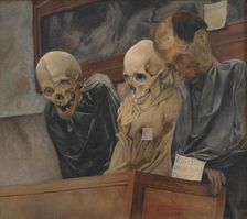 Three Skulls from Convento dei Cappucini at Palermo, 1894. Creator: Laurits Andersen Ring