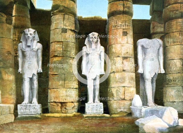 Three statues of Rameses II, Luxor, Egypt, 20th Century. Artist: Unknown