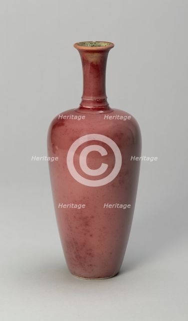 Three-String Bottle Vase, Qing dynasty (1644-1911), Kangxi reign mark and period (1662-1722). Creator: Unknown.