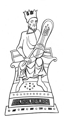 Three stringed crout, 9th century, (1870). CROUT NOT FOUND
