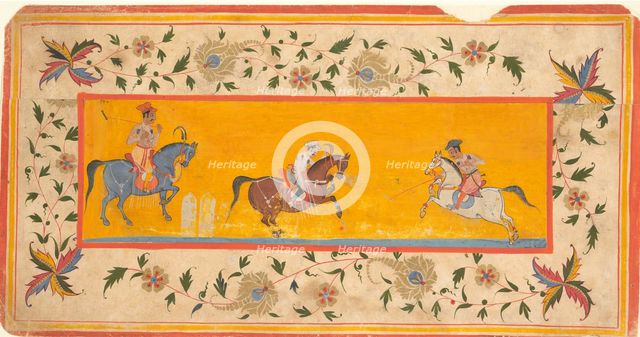 Three Polo Players, early 17th century (?). Creator: Unknown.