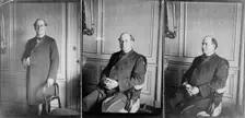 Three portraits of William Jennings Bryan at the Grand Hotel, Paris...facing front, 1905(?). Creator: Frances Benjamin Johnston