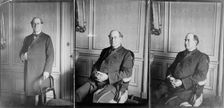 Three portraits of William Jennings Bryan at the Grand Hotel, Paris...facing front, 1905(?). Creator: Frances Benjamin Johnston