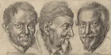 Three portraits possibly representing Camillo Graffico, Ercole Pedemonte and Antoni..., ca. 1620-30. Creator: Ottavio Mario Leoni
