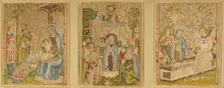 Three Panels, Italian, late 14th century. Creator: Unknown