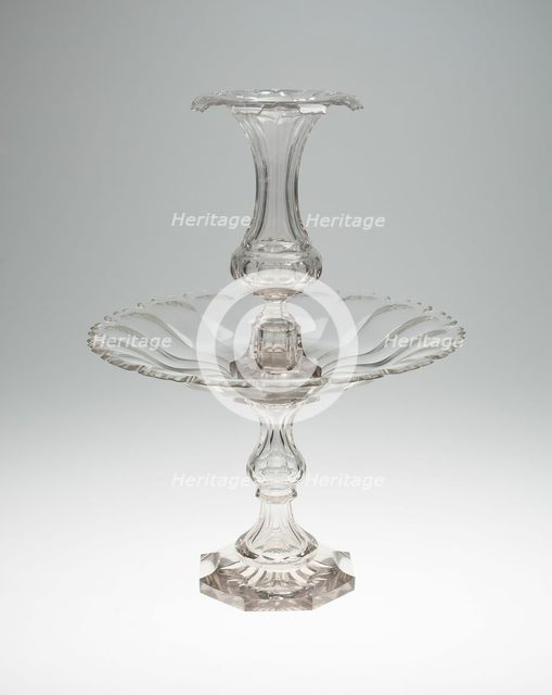 Three-Part Garniture, Bristol, c. 1850. Creator: Unknown.