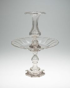 Three-Part Garniture, Bristol, c. 1850. Creator: Unknown