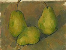 Three Pears, 1878/1879. Creator: Paul Cezanne