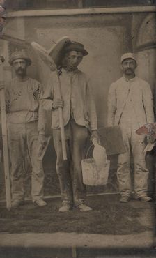 Three Plasterers, 1870s-80s. Creator: Unknown
