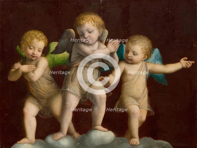 Three Putti, . Creator: Luini; Bernardino (ca. 1480-1532).