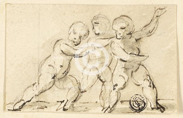 Three Putti at Play, n.d. Creator: Thomas Stothard.