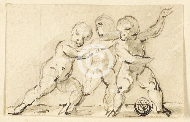 Three Putti at Play, n.d. Creator: Thomas Stothard.