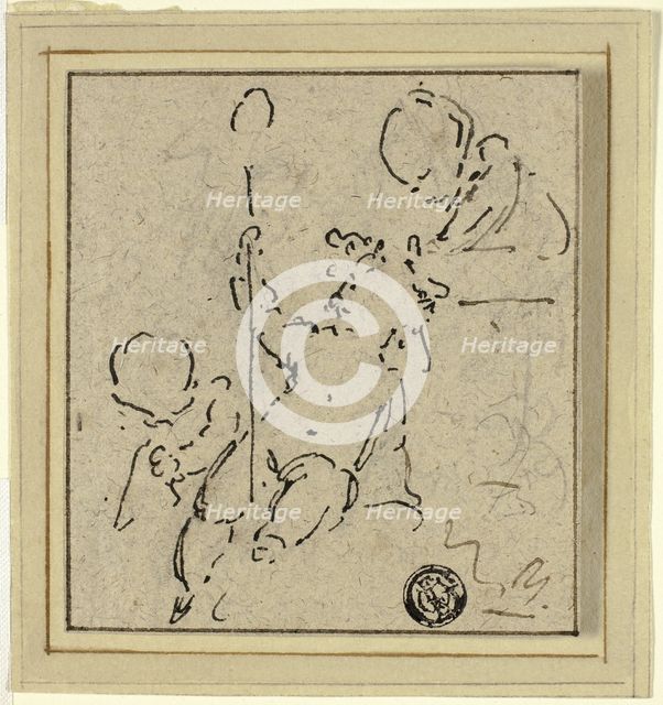 Three Putti, n.d. Creator: Jacob de Wit.