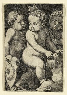 Three Putti with Armor, 1523/30. Creator: Master I.B.